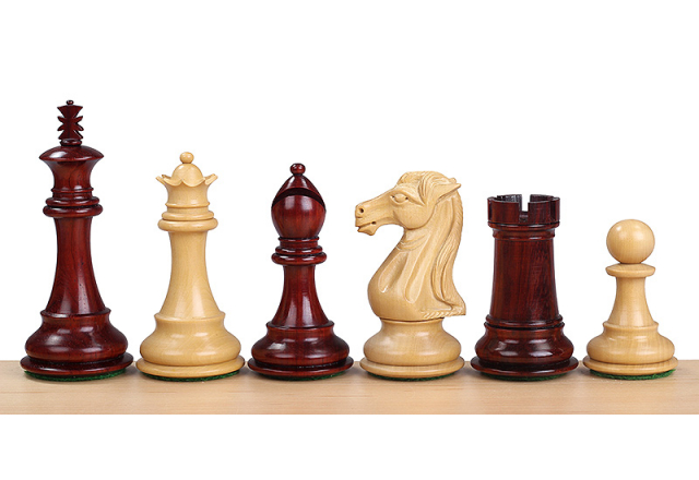 Piezas de ajedrez ROYAL KNIGHT SECOYA 4"